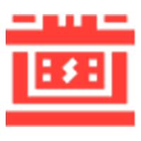 red icon showing a car battery